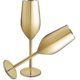 thumbnail image 1 of 2 Sets Of Stainless Steel Champagne Flute Glasses, 200ml Gold, 1 of 5