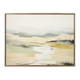 thumbnail image 3 of Kate and Laurel Sylvie Beaded Tranquil Landscape I Vintage Framed Canvas Wall Art by Amy Lighthall, 31.5x41.5 Gold, Abstract Nature Painting Art for Wall, 3 of 7
