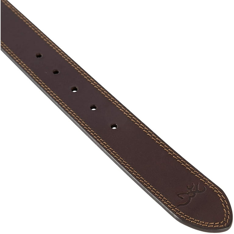BROWNING BBE10100844 BROWNING LEATHER BELT 44 BROWN W/SHOTSHELL HEAD ON LOOP BROWNING BBE10100844 BROWNING LEATHER BELT 44 BROWN W/SHOTSHELL HEAD ON LOOP