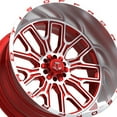 thumbnail image 3 of 1 X TIS 560MRL 20X10 8X170 125.2 Hub -19 Offset Red Wheel Rim, 3 of 3