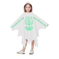 thumbnail image 3 of Girls Halloween Unisex Skeleton Hooded Cloak Halloween Party Outfit for Kids 4-12 Years, 3 of 4