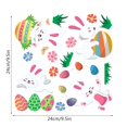 thumbnail image 7 of easter door decorations Easter Glass Sticker Sticker Decorative Sticker Window Wall Rabbit Wall Sticker, 7 of 7