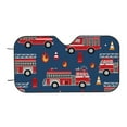 thumbnail image 7 of Balery Fire Truck 1 Print Car Windshield Sun Shade,Windshield Sunshade for Car Pickup Truck SUV Accessories-Small, 7 of 7
