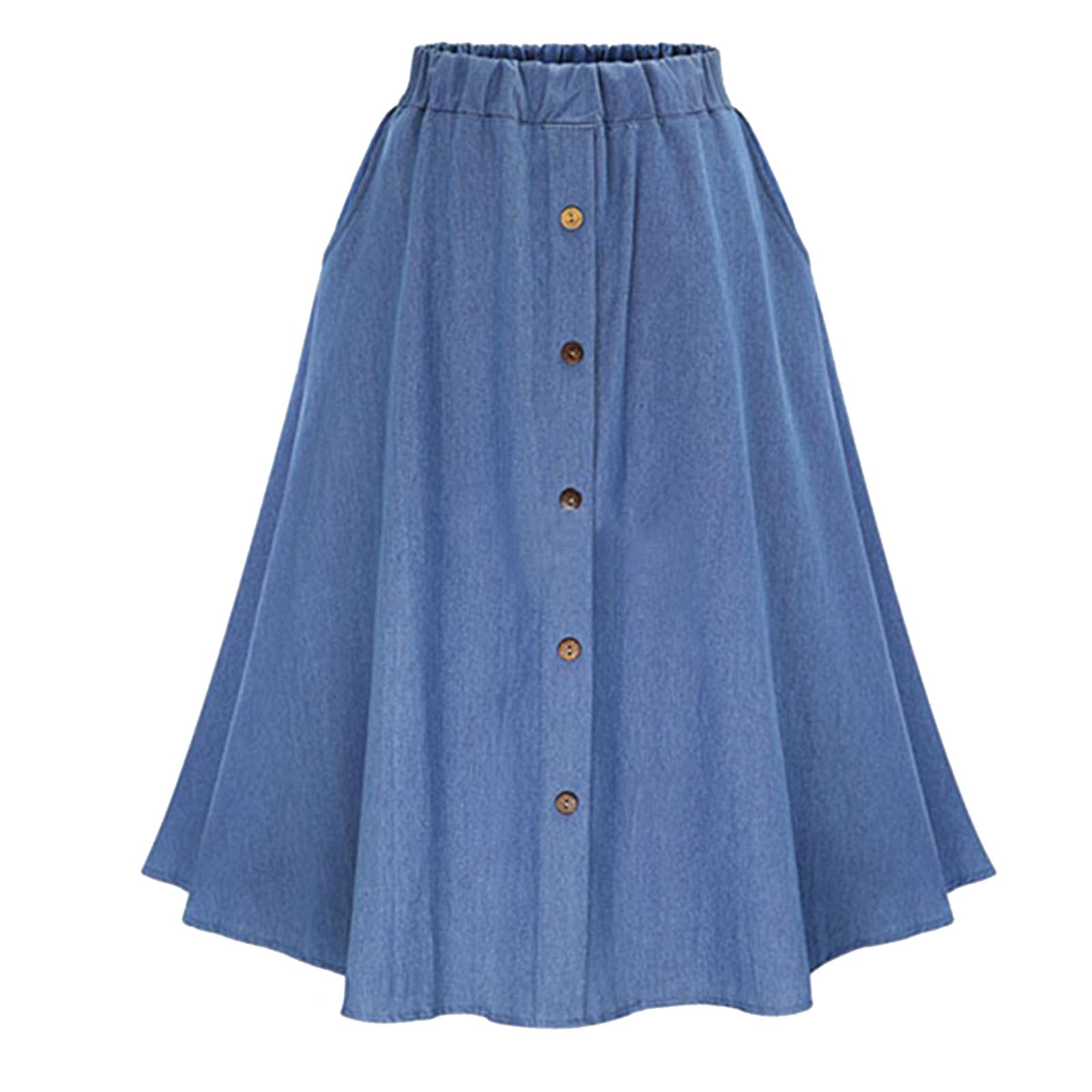 Summer Dresses 2024 Style Denim Loose Skirt Oversized 00 Catties ...