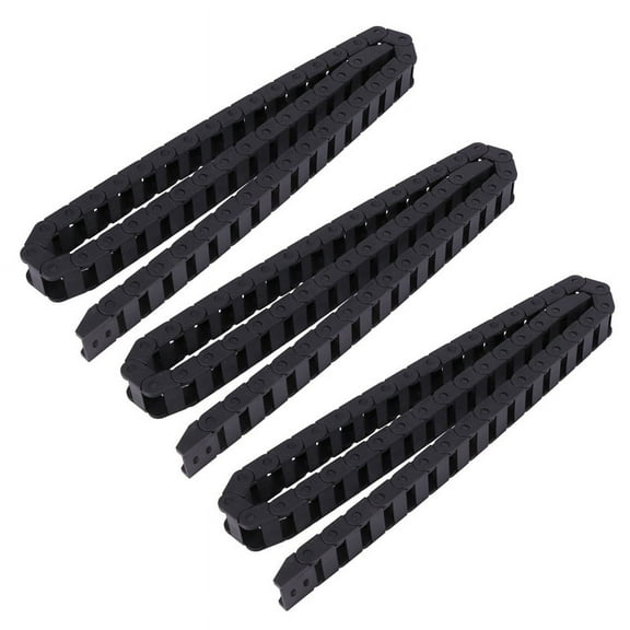 3X 10 x 20mm 1M Open On Both Side Plastic Towline Cable Drag Chain