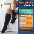 thumbnail image 4 of Rechargeable Heated Socks with Smart APP Control – 5000mAh Long-Lasting Foot Warmers for Winter Outdoor Activities (Skiing, Hunting, Camping) – Up to 10 Hours Warmth – 1 Pair, Black, 4 of 10