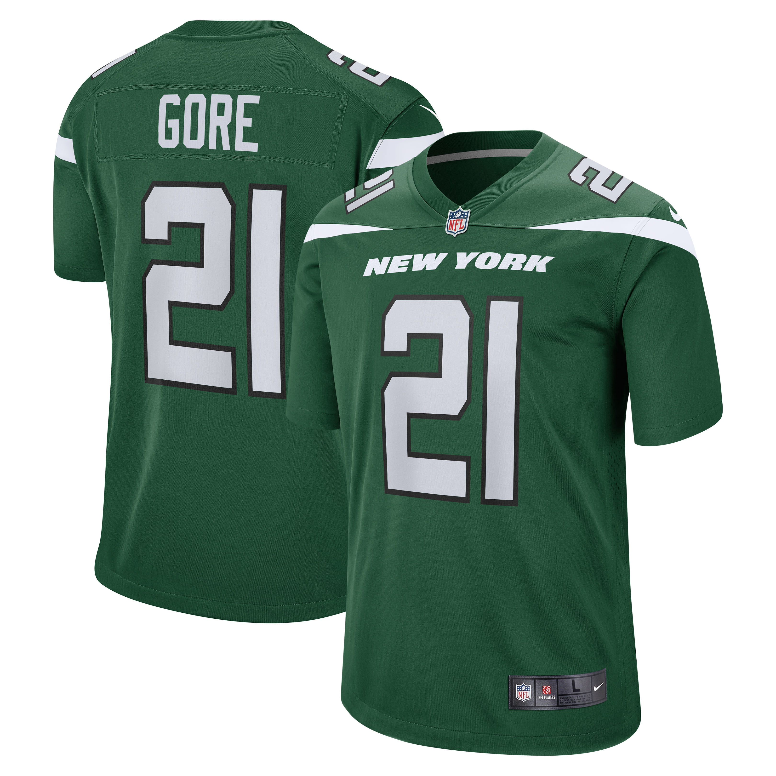 Frank Gore New York Jets Nike Team Game Jersey - Gotham Green - Walmart.com