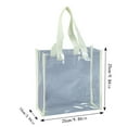 thumbnail image 2 of Clear Tote Bag for Women Fashion Beach Bag Shoulder Handbag For Shopping Gym Travel, Flexible Lunch Bag Transparent, 2 of 3