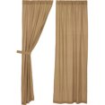 thumbnail image 2 of VHC Brands Burlap Farmhouse Curtain Panels, Dove Grey, 96x50, Set of 2, 2 of 11