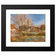thumbnail image 2 of Pierre-Auguste Renoir 18x15 Black Modern Framed Museum Art Print Titled - The Church on Essoyes (About 1890s), 2 of 5