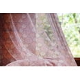 thumbnail image 2 of Winter Tulle Curtains with Rod Pocket, Christmas Baubles Ornamental Details Traditional Holiday, Sheer Drape for Wedding Party 2 Panels, 7 Sizes, Pale Orange Dried Rose, by Ambesonne, 2 of 3
