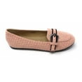 thumbnail image 3 of Victoria K Women's Weaved Texture Zipper Design Strap Buckle Ballerina Flats, 3 of 5