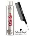 thumbnail image 2 of Schwarzkopf OSiS+ Elastic Medium Hold Hairspray – Flexible, Layerable, Non-Flaking, Heat Protection up to 230°C/450°F, 500mL, 2 of 2