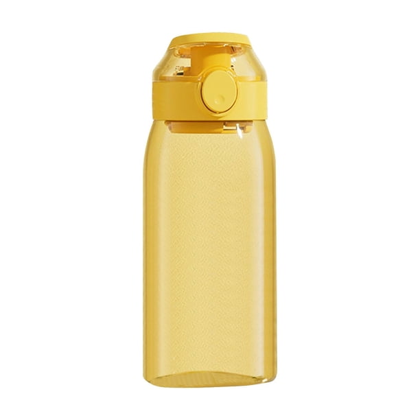 Yhmxh Utensilios de cocina Botella de agua deportiva de gran capacidad para fitness, de plástico comestible, con tapa hermética y cierre para gimnasio, exterior, oficina y trabajo, 19.6 oz.