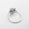 thumbnail image 4 of HeartsAndYou 3.2ct Round Cut Moissanite Engagement Ring for Women Floral Solitaire 18k White Gold over Silver, 4 of 8