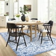 thumbnail image 2 of HOMERRY 9' x 12' Area Rug for Living Room Washable Bedroom Vintage Floral Carpet for Floor Decoration, Blue, 2 of 7