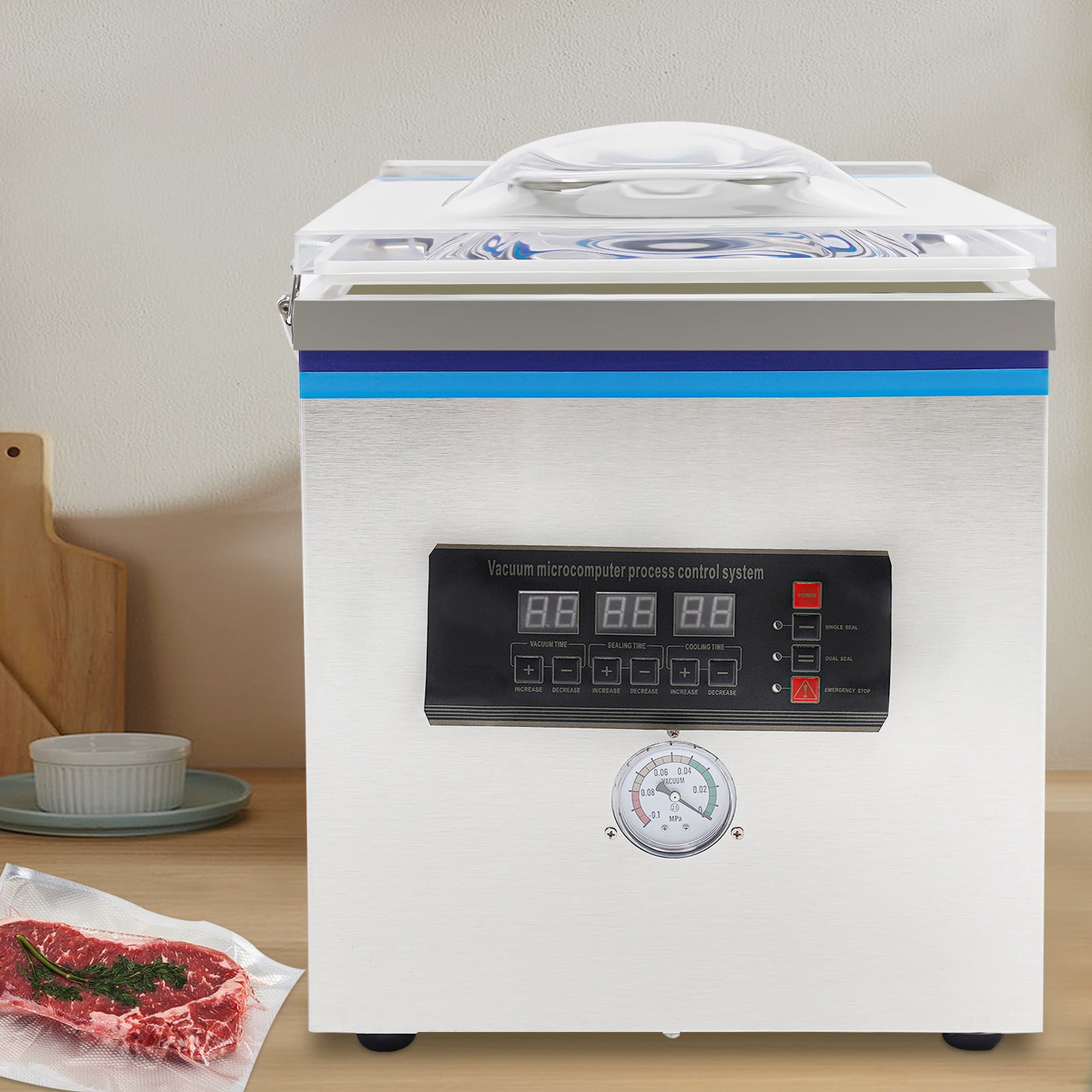 360W Vacuum Sealer, Sealing Machine and Food Saver, 110V ZK-260 Automatic Vacuum Sealing Machine for Home Kitchen Use