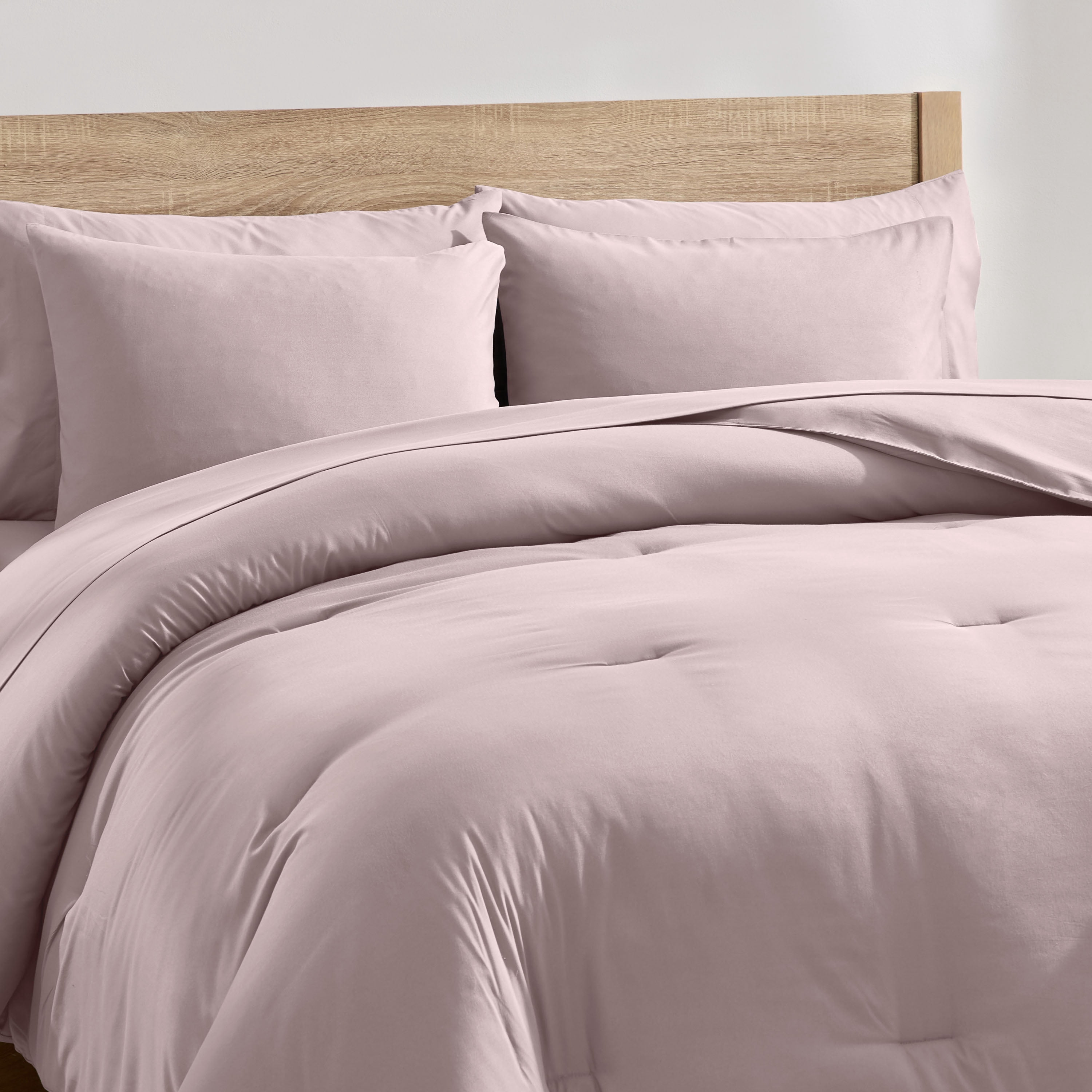 LammaLoe King SizeComforter Set, 7 Piece Bed in a Bag, Ultra Soft Bedding Comforter Set with Sheets, All Season Bed Set, Light Pink