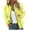 Light Yellow, variant on Pastel Varsity Baseball Jacket for Women, Ribbed Stand Collar Full Zip Long Sleeve, Cute Casual Preppy Outerwear, 1 Piece, S-XXL, Plus Size Friendly