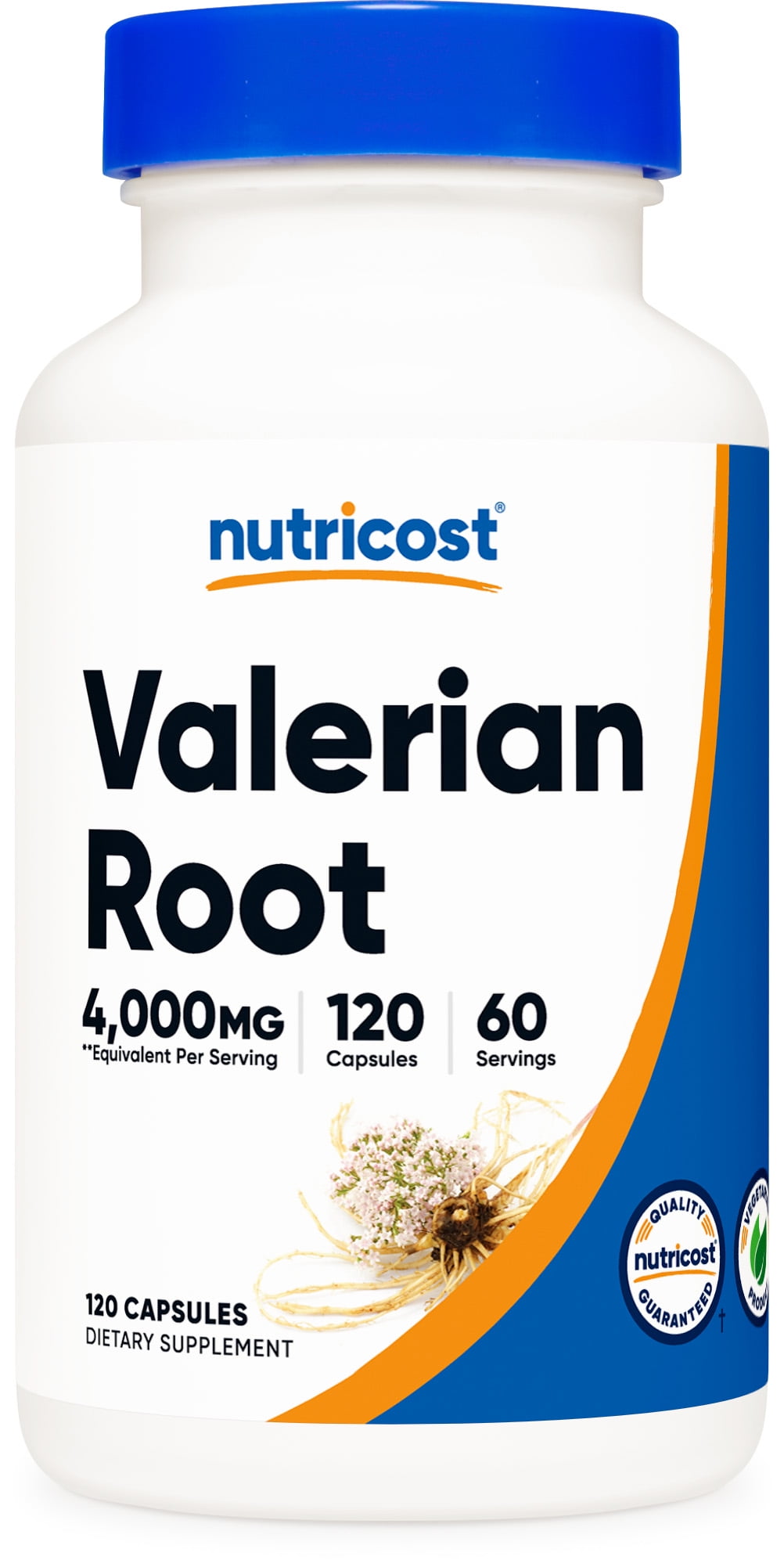 Nutricost Valerian Root Capsules (1000mg) 120 Capsules - Gluten Free and Non-GMO