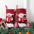thumbnail image 2 of Cateissary Calcetín de Navidad, regalo con estampado de Claus, bolsa de dulces, bolsa de embalaje múltiple, fotografía de árbol para niños, Kits de decoración para fiestas muñeco de nieve, 2 of 6