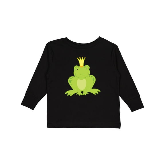 Inktastic Frog Prince Boys or Girls Long Sleeve Toddler T-Shirt