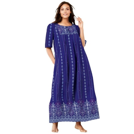 

Only Necessities Women s Plus Size Bib Front Dress or Nightgown Dress Or Nightgown