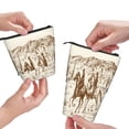 thumbnail image 3 of Lsque Western Desert Cowboys1 Pattern Telescopic Pencil Bag Pen Holder Stationery Case, Stand-up Retractable Transformer Bag Organizer, 3 of 6
