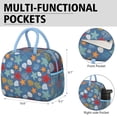 thumbnail image 6 of Lunch Bag Lunch Box for Women Reusable Insulated Lunch Bags,Water-Resistant Starfish Scallop and Corals Cooler Lunch Tote Bag, Large Capacity for Work Travel Picnic, 6 of 6
