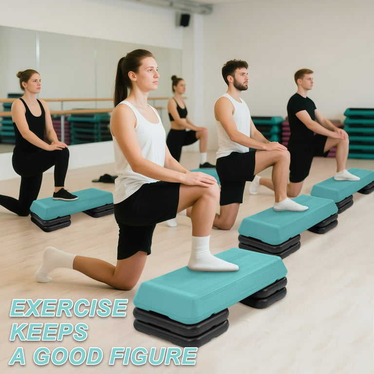 FlexWave 28-inch Aerobic Step Platform, Adjustable Fitness Stepper