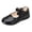 Black, variant on Tap Shoes for Girls Toddler Leather Round Toe Rhinestone Bow Glitter Dance Heels Non Slip Wedding Dress Shoes Purple Size 12 Little Kid