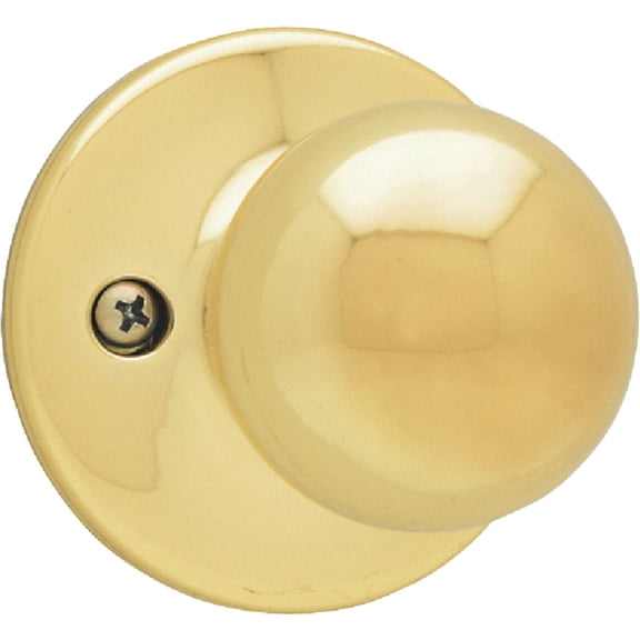 Kwikset Polo Dummy Knob 94880-367 - Bright Brass — Residential Use, Standard Application