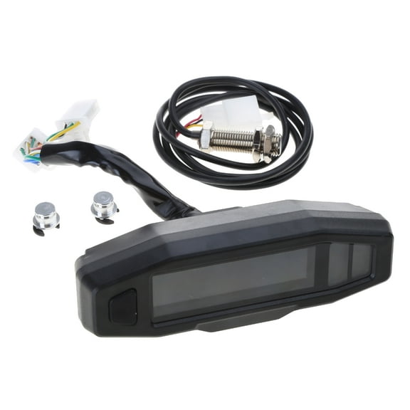 Mini Universal LCD Digital Motorcycle Meter Speedometer Digital Odo-Meter Electric Motor Bike Tachometer Easy Installs