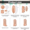 thumbnail image 4 of 11.4 Inch Wedding Game Spinning Wheel, Wooden Prize Tabletop Spinner Erasable Raffle Spin The Wheel Game with Stand Roulette Wheel for Wedding Engagement Party School Family Games Bab, 4 of 7