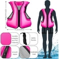 thumbnail image 5 of Swim Vest for Adults, Buoyancy Aid Swim Jackets - Portable Inflatable Snorkel Vest for Swimming, Snorkeling, Kayaking, Paddle Boating and Other Low Impact Water Sports Safety, 5 of 7