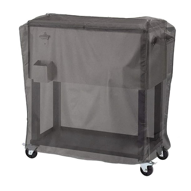 Ounissouiy Cubierta de camión refrigerado Cubierta de polvo impermeable para camión refrigerado de tela Oxford negra con manija portátil Protector de Suministros de limpieza para el hogar Ounissouiy HA022345-00