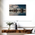 thumbnail image 3 of Elephant Stock Detroit Skyline Reflection Wall Art - Horizontal Canvas Wall Art - Living Room Wall Decor - Places Canvas - Teal And White Decor - 30" x 20", 3 of 8