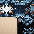 thumbnail image 3 of CURLYOOT Snowflake Runner Rug 2'x6' Washable Kitchen Runner Rug Indoor Non Slip Laundry Rugs Ethnic Vintage Floor Carpet for Hallway Kitchen Entryway Bedroom Living Room, 3 of 9