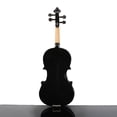 thumbnail image 3 of QXDRAGON 1/4 Acoustic Violin, Solid Wood Fiddle with Bridge Bow Case Rosin, Stringed Musical Instrument Violin for Beginner Adult Boys Girls Children Kids Gift, Black, 3 of 9
