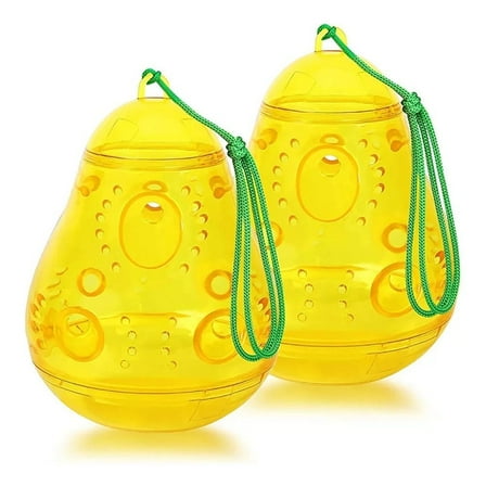 G·PEH 2-Pack Outdoor Hanging Wasp & Hornet Traps,Reusable Bee Catcher