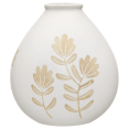 thumbnail image 1 of Bouclair Vase de Table Beige Décoratif avec Tiges Gravées, 1 of 5