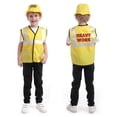 thumbnail image 5 of Toptie Construction Worker Costume for Boys Kids, Christmas Dress Up Gift for 3 - 6 Years Old, 5 of 7