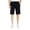 Black, variant on Men's Bermuda Shorts for Gym Wear Soft Causal Plain Jersey Drawstring & Pockets (S, Navy)