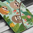 thumbnail image 6 of Kawaii Sloths Faux Leather Travel Luggage Tag, 6 of 7