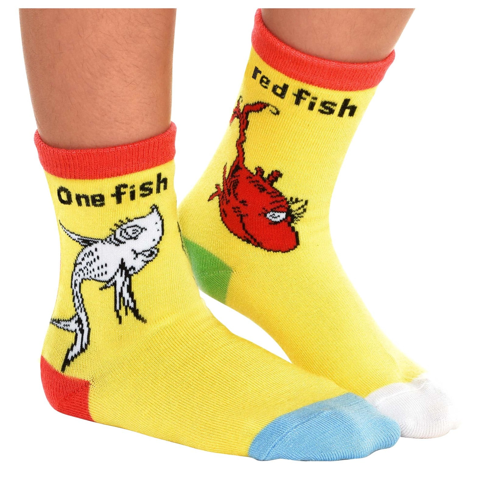1 Fish 2 Fish Red Fish Blue Fish Crew Socks