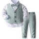 thumbnail image 3 of Ropa de vestir para niño pequeño, traje de Navidad para niños, traje formal, camisa y pantalones, conjuntos con pajarita, 3 of 5