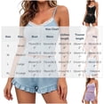 thumbnail image 3 of Stamzod Summer Pajama Sets for Women 2 Piece Lace Knit Camisole Shorts Lounge Sets Comfy Ladies Pajamas, 3 of 4