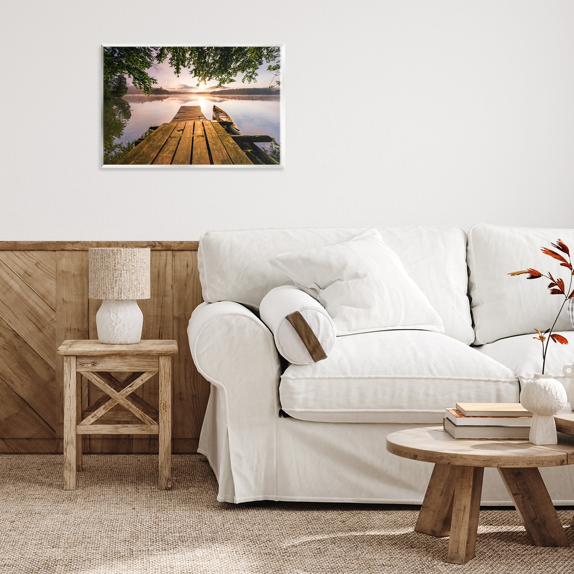 Stupell Industries Misty Morning Light on Lake Wall Plaque Art, design by Jonathan Zaharek
