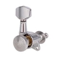 thumbnail image 4 of pitrice 6 Pieces Guitar String Tuning Pegs,Tuner Black 3L Knobs Machine Heads 3R 6R Silver 23x17.5x25mm, 4 of 6