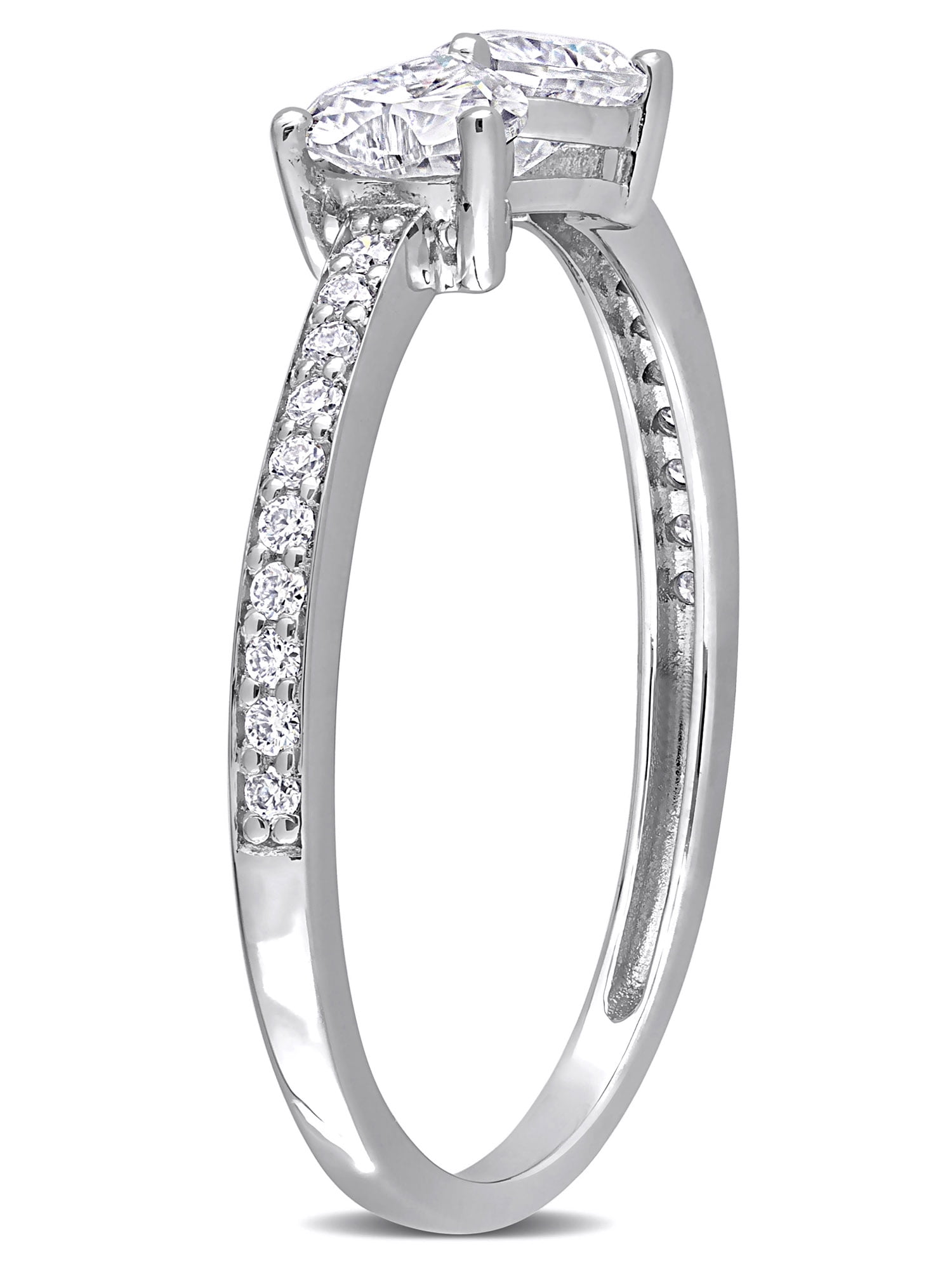 Everly Women's Created Moissanite Sterling Silver Ring